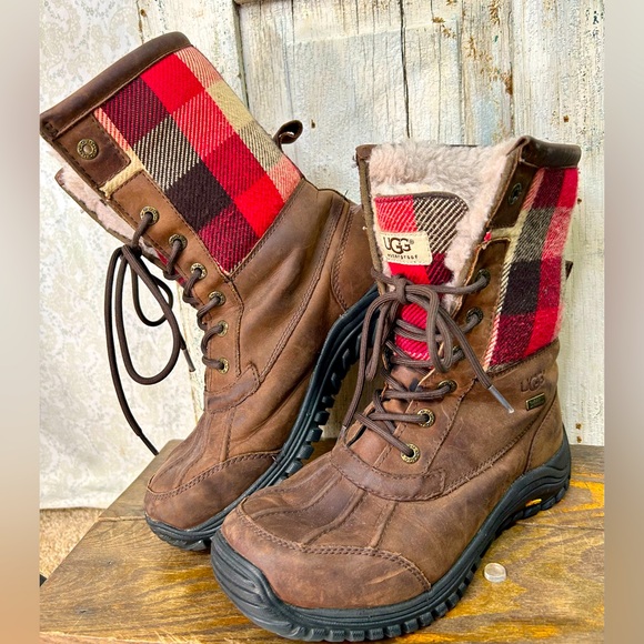 Waterproof Boots Ugg Adirondack Ii Plaid Ugg Australia Womens